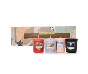 Yankee Candle Gift Set, 4 Scented Votive Candles, Soy Blend Wax Mix, Perfect Gifts for Women
