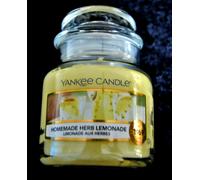 Yankee Candle Small Jar Candle | Homemade Herb Lemonade Scented Candle | Up to 30 Hours Burn Time | Garden Hideaway Collection