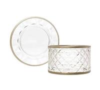 Yankee Candle Langham Clear Glass Shade and Plate - Large
