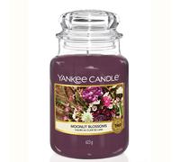 Yankee Candle Large Jar Moonlit Blossoms (1611579E) - Up to 150 Hours Burn Time, Floral & Berry Scent, Premium Wax, Natural Cotton Wick