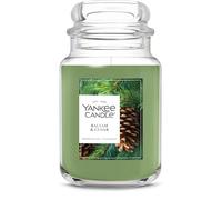 Yankee Candle Large Jar Scented Candle with up to 150 Hour Burn Time, Soy Wax Blend for Cleaner Consistent Burn, 22 oz Jar Candle with Room Filling Fragrance, Balsam & Cedar