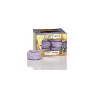 Yankee Candle Lemon Lavender Tea Light Candles, Festive Scent | Count 12