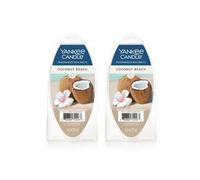 Yankee Candle Lot of 2 Fragranced Wax Melts - Coconut Beach