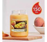 Yankee Candle Mango Peach Salsa Scented Candle Large Glass Jar 150 Hours 623g
