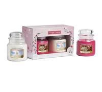 Yankee Candle 2 Piece Gift Set: Peppermint Pinwheels 411g - Snow Globe Wonderland 411g