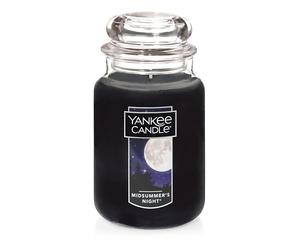 YANKEE Candle MidSummer's Night Scented, Classic Large Single Wick Jar Candle, 22oz with Over 110 Hours of Burn Time, Ideal for Dinner Parties, Relaxing Saturdays, and Special Occasions