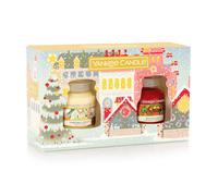 Yankee Candle Original Small Jar Gift Set - Christmas Cookie & Red Apple Wreath