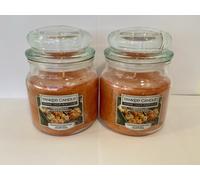 Yankee Candle Pumpkin Harvest 2 x Medium Jar Candle 340g BRAND NEW