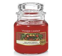 Yankee Candle Small Jar Candle, Red Apple Wreath