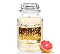 Yankee Candle Scented Candle All is Bright Large Jar Candle Long Burning