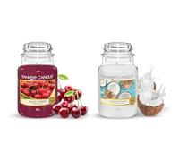 Yankee Candle Scented Candle | Black Cherry Large Jar Candle | Long Burning Candles: up to 150 Hours & Scented Candle | Coconut Splash Large Jar Candle | Long Burning Candles: up to 150 Hours