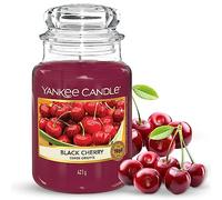Yankee Candle Scented Candle | Black Cherry Large Jar | Long Burning Candles: up to 150 Hours | Perfect Gifts for Women
