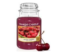 Yankee Candle Scented Candle | Black Cherry Large Jar | Long Burning Candles: up to 150 Hours | Perfect Gifts for Women