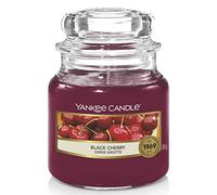 Yankee Candle Scented Candle | Black Cherry Small Jar Candle | Burn Time: Up to 30 Hours