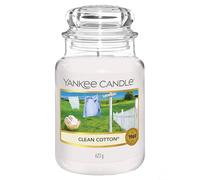 Yankee Candle Scented Candle | Clean Cotton Large Jar | Long Burning Candles: up to 150 Hours | Perfect Gifts for Women
