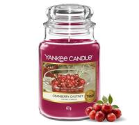 Yankee Candle Scented Candle | Cranberry Chutney Large Jar | Long Burning Candles: up to 150 Hours | Perfect Christmas Gifts for Women