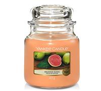 Yankee Candle Scented Candle | Delicious Guava Medium Jar Candle| Burn Time: Up to 75 Hours