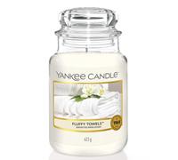 Yankee Candle Scented Candle | Fluffy Towels Large Jar Candle | Burn Time: up to