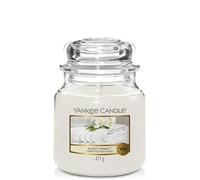 Yankee Candle Scented Candle | Fluffy Towels Medium Jar Candle | Burn Time: up to 75 Hours