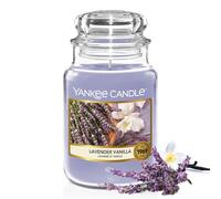 Yankee Candle Scented Candle | Lavender Vanilla Large Jar | Long Burning Cand...
