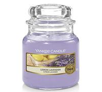 Yankee Candle Scented Candle, Lemon Lavender Small Jar Candle, Burn Time: Up to 30 Hours