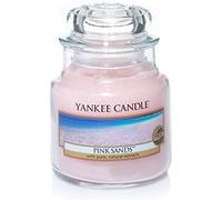 Yankee Candle Scented Candle | Pink Sands Small Jar Candle | Burn Time: Up to 30 Hours