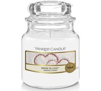 Yankee Candle Scented Candle, Snow In Love Small Jar Candle, Burn Time: Up to 3