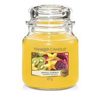 Yankee Candle Scented Candle | Tropical Starfruit Medium Jar Candle| Burn Time: up to 75 Hours
