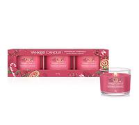 Yankee Candle 3 Pack Filled Votives - Peppermint Pinwheels