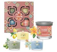 Yankee Candle Scented Candles Gift Set | Small Signature Tumbler Candle & Mini Filled Votive Candles | Hello Italy Collection | Perfect Gifts for Women | 4 Count