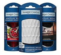 Yankee Candle ScentPlug Diffuser and Refills Starter Kit | Plug In Air Freshener Base and Scented Oils | UK 3 Pin Plug | 4 Refills