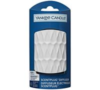 Yankee Candle ScentPlug Diffuser | Plug In Air Freshener Base | White Organic Pattern Decorative Shade | UK 3 Pin Plug