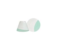 Yankee Candle Serene Sandblast Aqua Candle Shade And Tray Set, Glass, White/Green