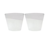Yankee Candle Set of Two Sandblast Grey Design Votive Holder