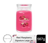 Yankee Candle Signature Large Jar Scented Candle - Red Raspberry, 567g