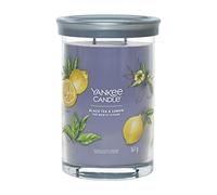 Yankee Candle Signature Scented Candle | Black Tea & Lemon Large Tumbler Candle with Double Wicks | Soy Wax Blend Long Burning Candle | Perfect Gifts for Women