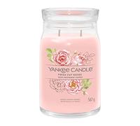 Yankee Candle Signature Scented Candle | Fresh Cut Roses Large Jar Candle with Double Wicks | Soy Wax Blend Long Burning Candle | Perfect Gifts for Women