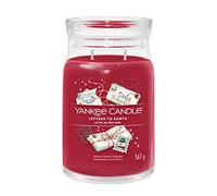 Yankee Candle Signature Scented Candle, Letters to Santa Claus in Large Jar with Double Wick, Soy Wax Blend