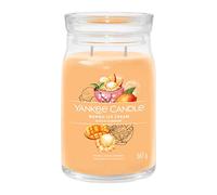 Yankee Candle - Scented Candle Mango Ice Cream, Large Jar, Double Wicks, Soy Wax Blend, 567 g
