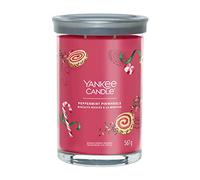 Yankee Candle Signature Scented Candle | Peppermint Pinwheels Large Tumbler Candle with Double Wicks | Soy Wax Blend Long Burning Candle for Women