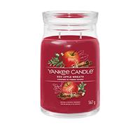 Yankee Candle Signature Scented Candle | Red Apple Wreath Large Jar Candle with Double Wicks | Soy Wax Blend Long Burning Candle for Women
