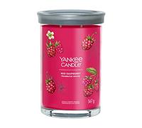 Yankee Candle Signature Scented Candle Red Raspberry - Large Tumbler, Double Wicks, Soy Wax Blend