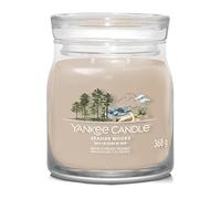 Yankee Candle Signature Scented Candle | Seaside Woods Medium Jar Candle with Double Wicks | Soy Wax Blend Long Burning Candle | Perfect Gifts for Women