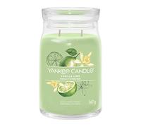 Yankee Candle Signature Scented Candle | Vanilla Lime Large Jar Candle with Double Wicks | Soy Wax Blend Long Burning Candle | Perfect Gifts for Women