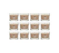Yankee Candle Signature Votive Mini Candle Jar Amber & Sandalwood Scent Natural Soy Wax Blend Candle with Natural Fiber Wick 1.3 OZ Glass Jar (Pack