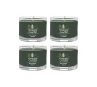 Yankee Candle Signature Votive Mini Candle Jar Balsam & Cedar Scent Natural Soy Wax Blend Candle with Natural Fiber Wick 1.3 OZ Glass Jar (Pack of
