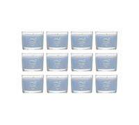 Yankee Candle Signature Votive Mini Candle Jar Ocean Air Scent Natural Soy Wax Blend Candle with Natural Fiber Wick 1.3 OZ Glass Jar (Pack of 12)