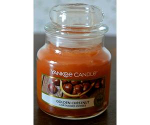 Yankee Candle small Jar, GOLDEN CHESTNUT , 104g, Rare