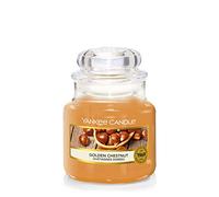 Yankee Candle Small Jar Scented Candle, Golden Chestnut, Farmers’ Market Collection