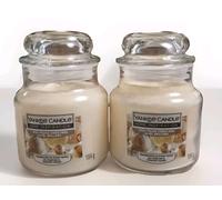 Yankee Candle Small Jar Scented Fragrance Glistening Christmas 104g Pack of 2